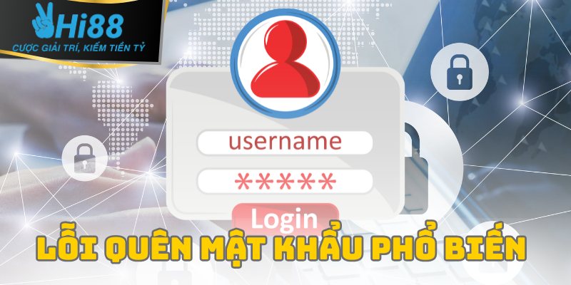 Quên Mật Khẩu – Hướng Dẫn Khôi Phục Nhanh Nhất Tại Hi88 4 Lỗi quên mật khẩu phổ biến